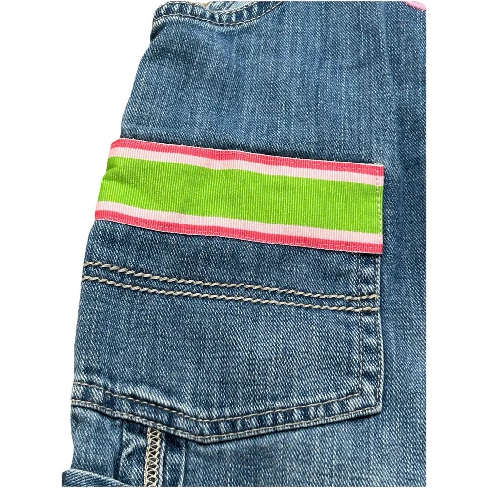 Oshkosh Bgosh Embellished Overalls 4T Girl Monogram D